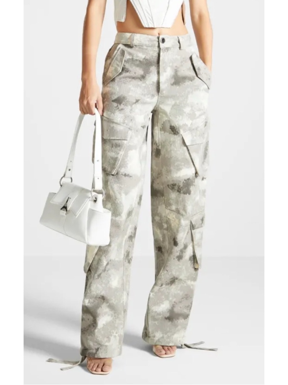 Maniere De Voir Camo Cargo Pants
